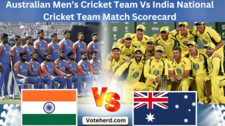 Australian Men’s Cricket Team Vs India National Cricket Team Match Scorecard